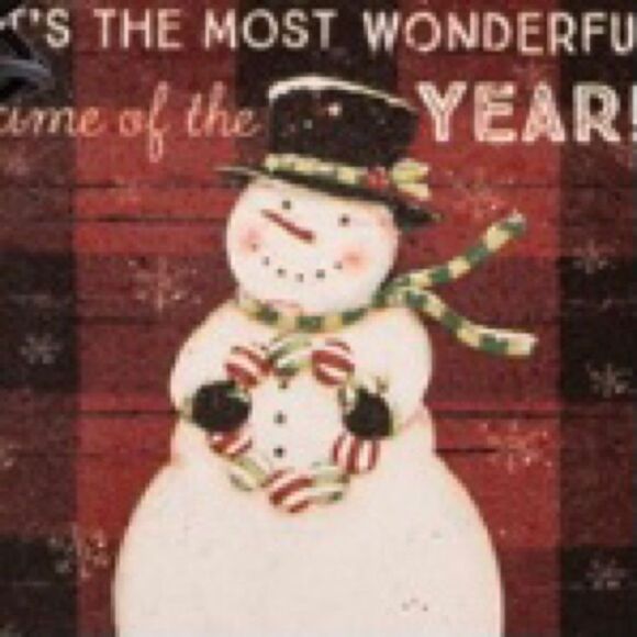 Snowman Coaster Set Christmas Holiday Decoration Primitives by Kathy NWT - Picture 2 of 7